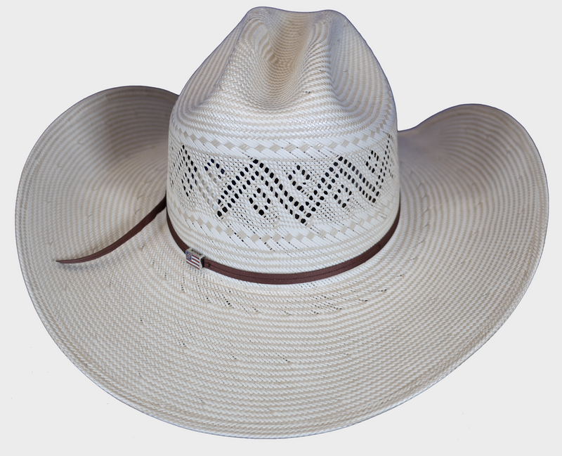 American 6600 Rancher Crease Crown 4 1/4" Rancher Crease Brim Leather Sweatband Straw Hat
