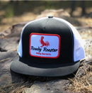 Whiskey Bent Hat Company Rowdy Rooster Black/White Cap