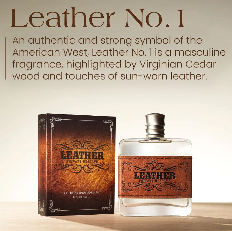Tru Western Men's Leather Private Reserve NO. 1 Cologne