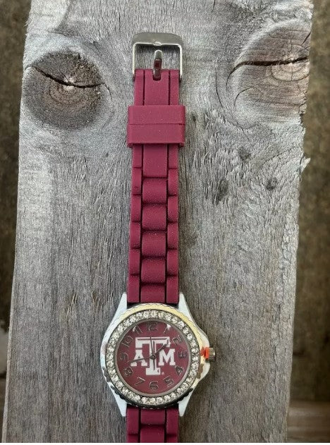 Texas A&M Rubber Band Watch