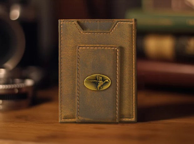 Zep Pro IWT5VINT-Mallard Concho Vintage Tan Leather Front Pocket Wallet