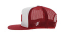 Hooey University of Oklahoma White & Red Patch Cap