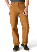 Mens Carharrt canvas work pants in Carhartt Brown. Front View
