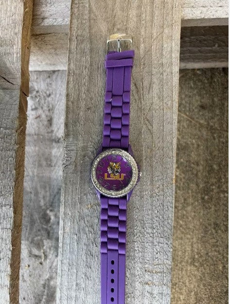 Louisiana State University Rubber Band Watch