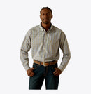 Men's Ariat long sleeve button up shirt in Dusty Plaid. 
