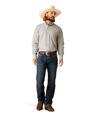 Men's Ariat 10048867 Pinpoint Oxford Long Sleeve Shirt
