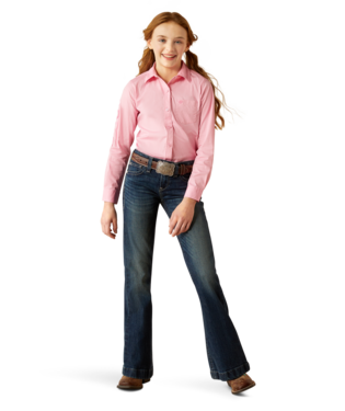Girl's Ariat 10053943 Team Kirby Prism Pink Shirt