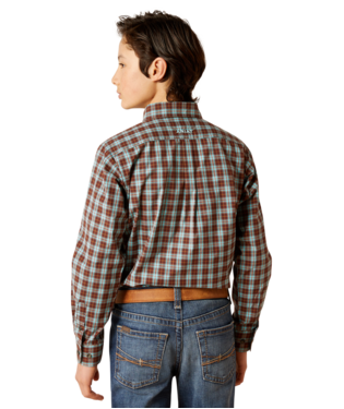 Boys Ariat 10046434 Youth Pro Series Brett Classic Fit Shirt