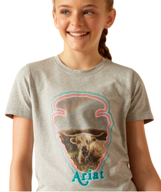 Girl's Ariat 10048588 Arrowhead SS T-Shirt