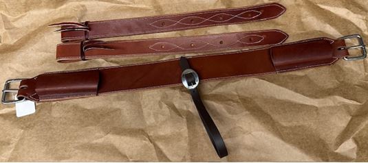 Jerry Beagley JB NAR FLK CINCH SET 3" Flank Cinch with Bilets