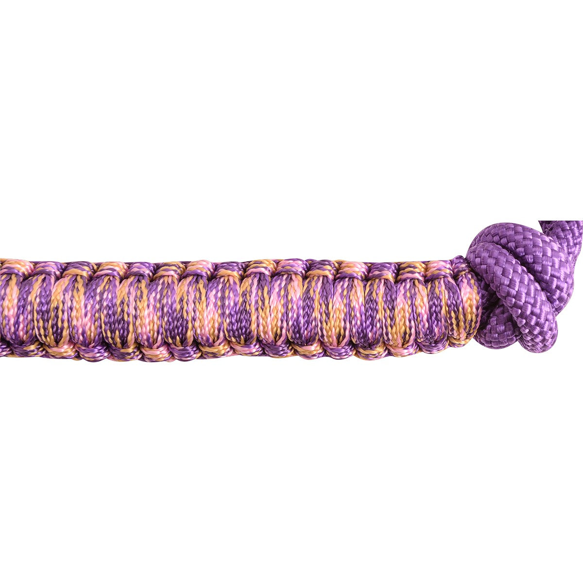 Purple flat braid noseband of string halter