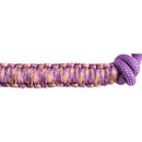 Purple flat braid noseband of string halter