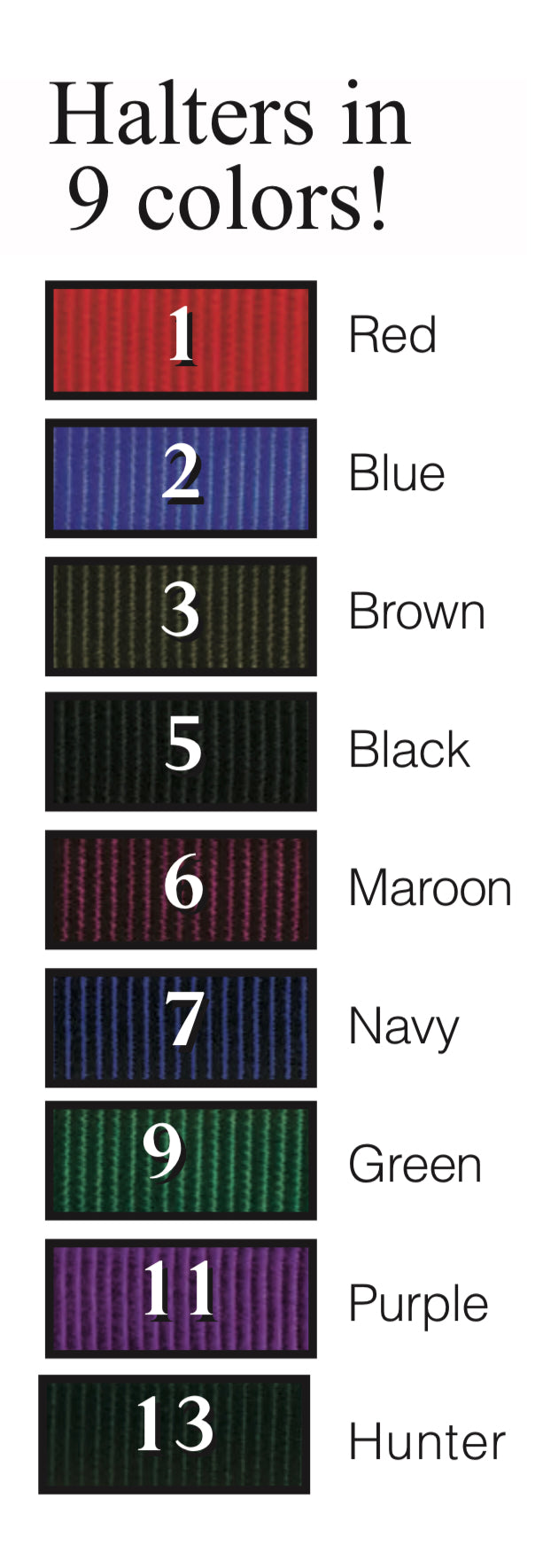 Fabtron 1" Adjustable 'Comfort Fit' Nylon Horse Halters