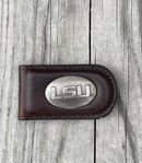 Zep-Pro LSU Tigers Brown Money Clip Wallet