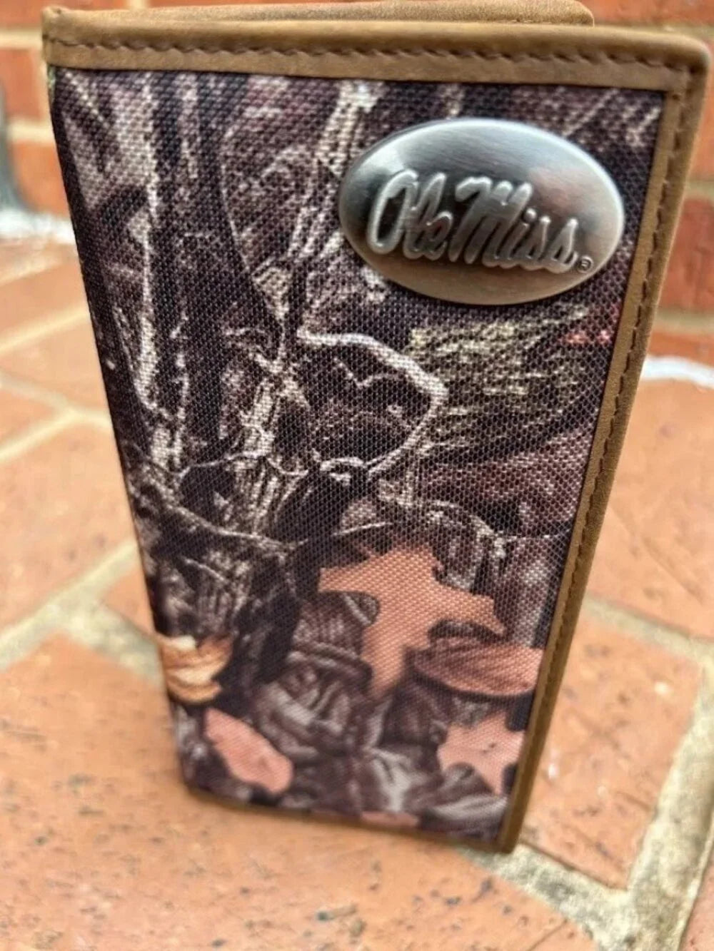 Zep Pro University of Mississippi Ole Miss Concho Camo Nylon Checkbook Wallet