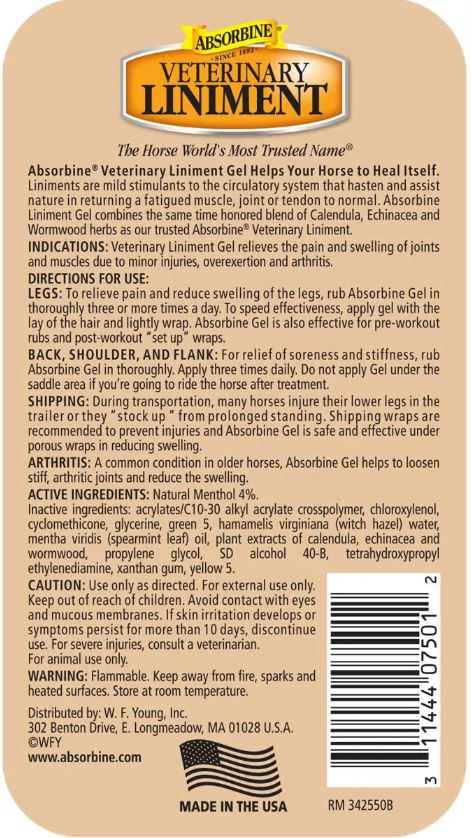 Absorbine® Veterinary Liniment Gel 12 oz.