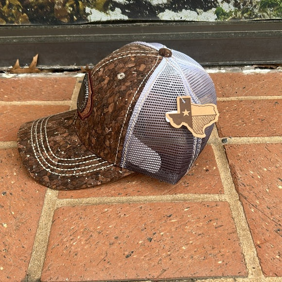 Dark Brown Cork USA Concho Cap