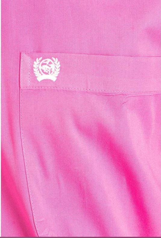 Men's Cinch Solid Pink Classic Fit Button Down Long Sleeve Shirt