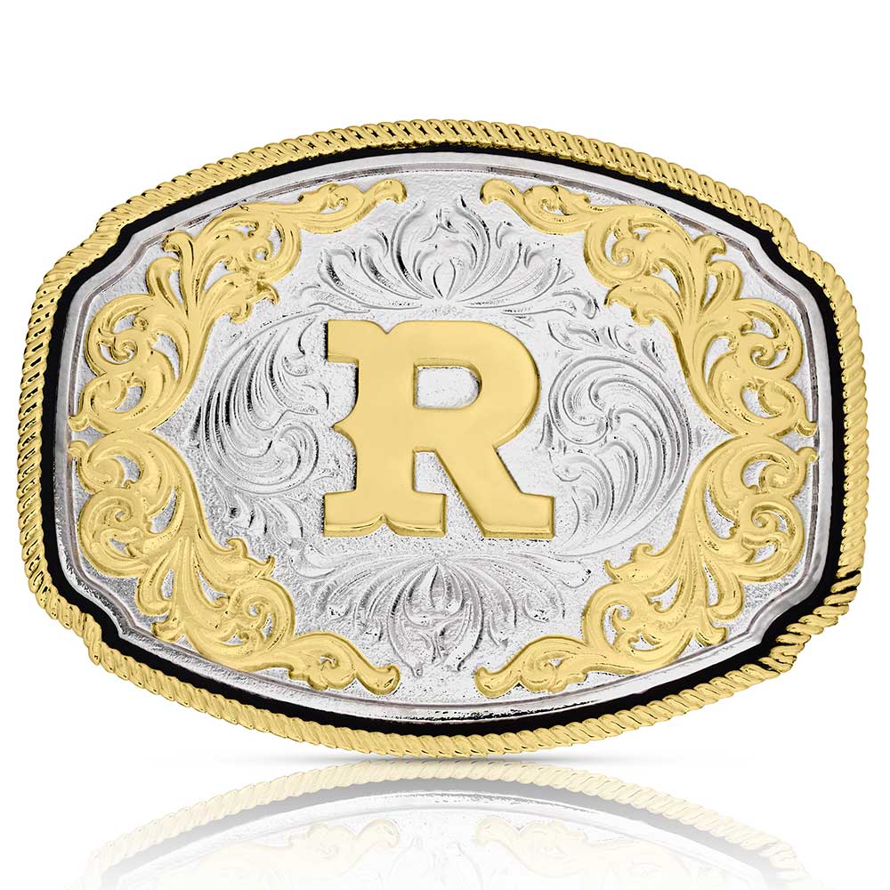 Montana Silversmiths Western Initial Buckle