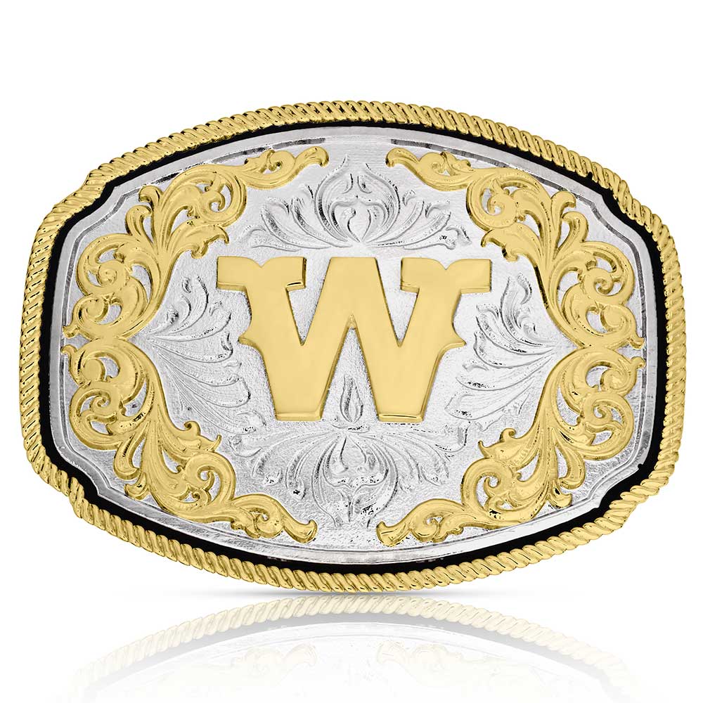 Montana Silversmiths Western Initial Buckle