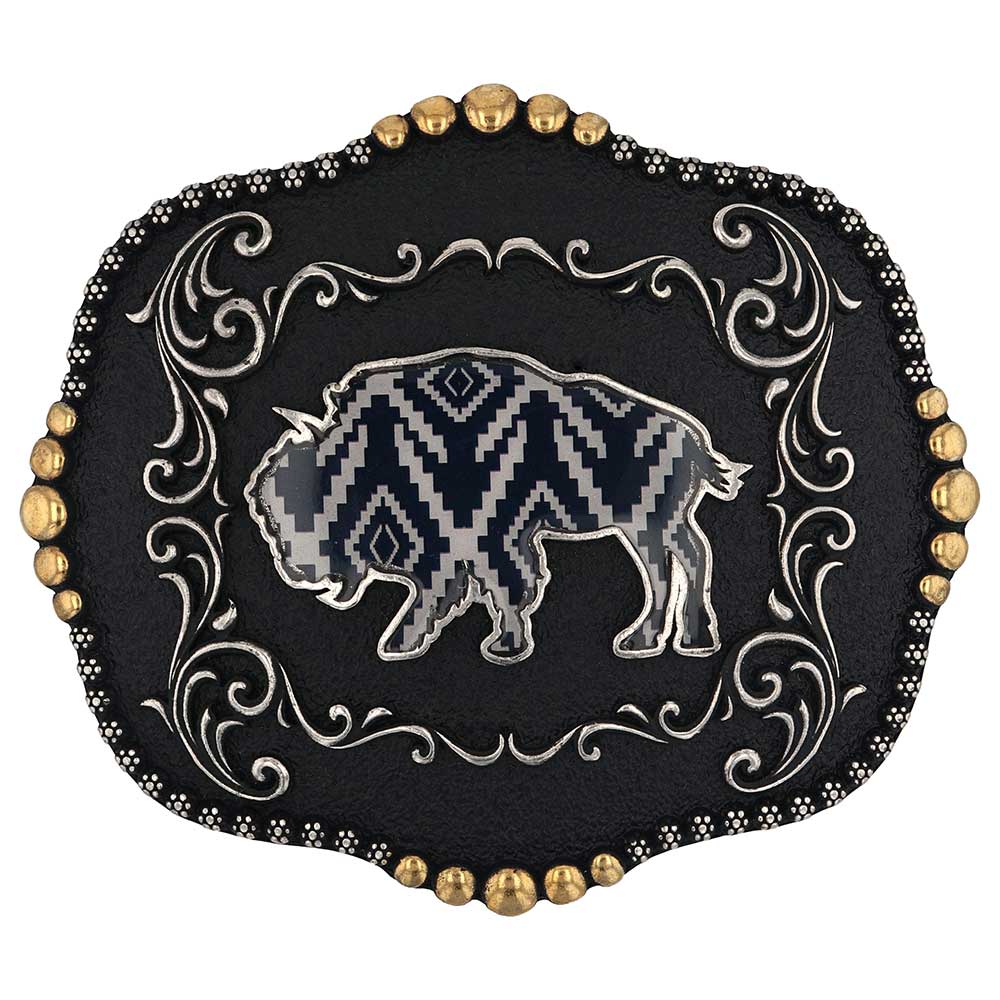 Montana Silversmiths Midnight Buffalo Attitude Buckle