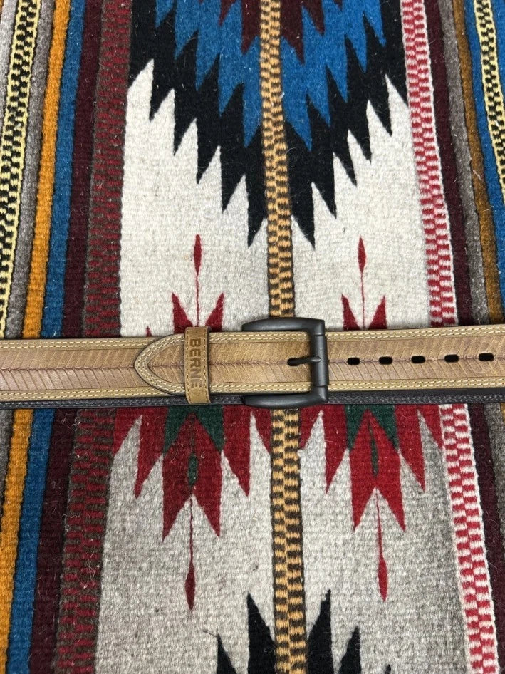 Berne Genuine Crazyhorse Leather Western Belt