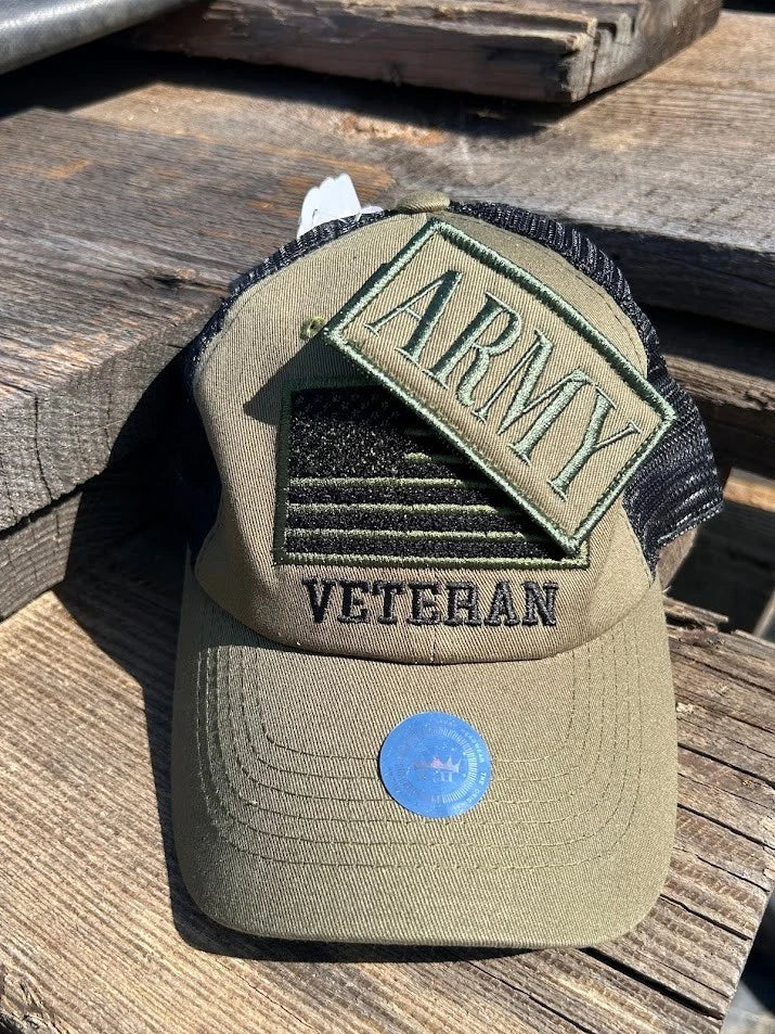 Army Veteran Patch Cap