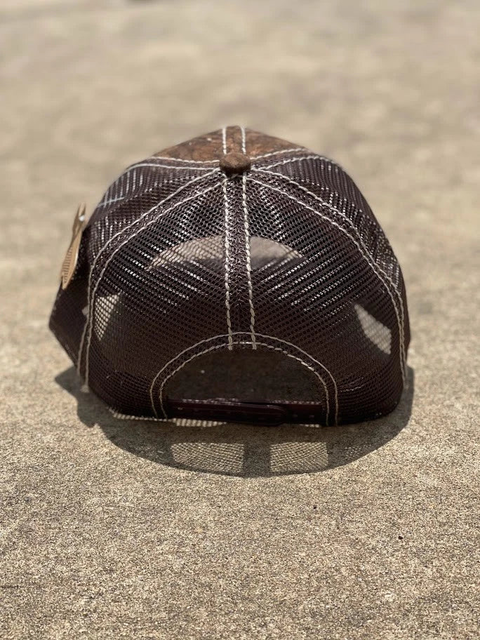 Brown Cork Cap with Mexico Coat of Arms Concho