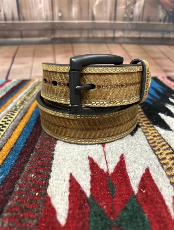 Berne Genuine Crazyhorse Leather Western Belt