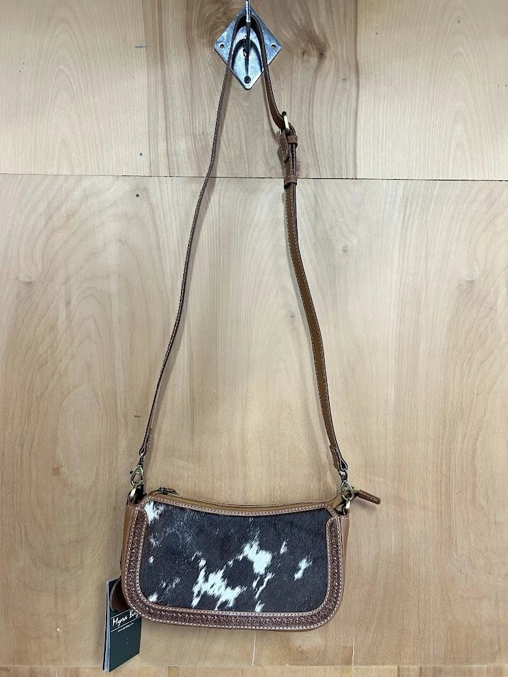 Myra Bag Lorelai Hand Tooled Cowhide Purse