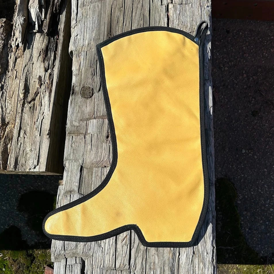 Genuine Leather Western Cowboy Boot Christmas Stocking