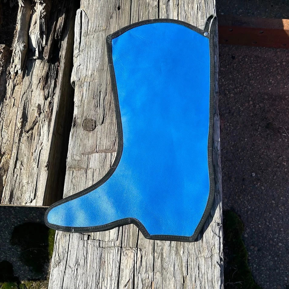 Genuine Leather Western Cowboy Boot Christmas Stocking