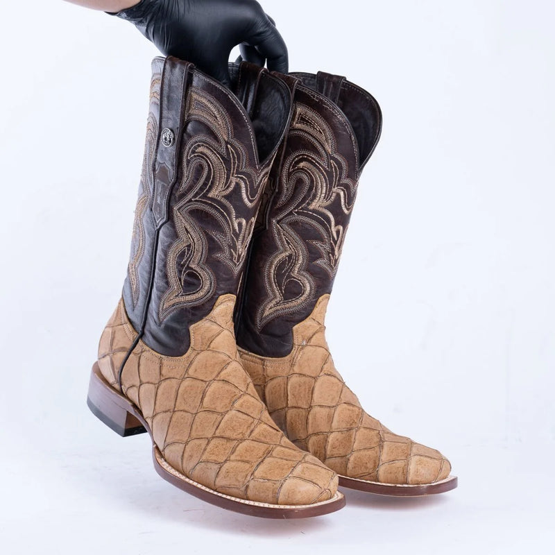 Men's Tanner Mark 13" Orix Monster Matte Imitation Fish Square Toe Boot