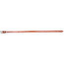 Tan harness leather breast collar tug to attach side of breast collar.