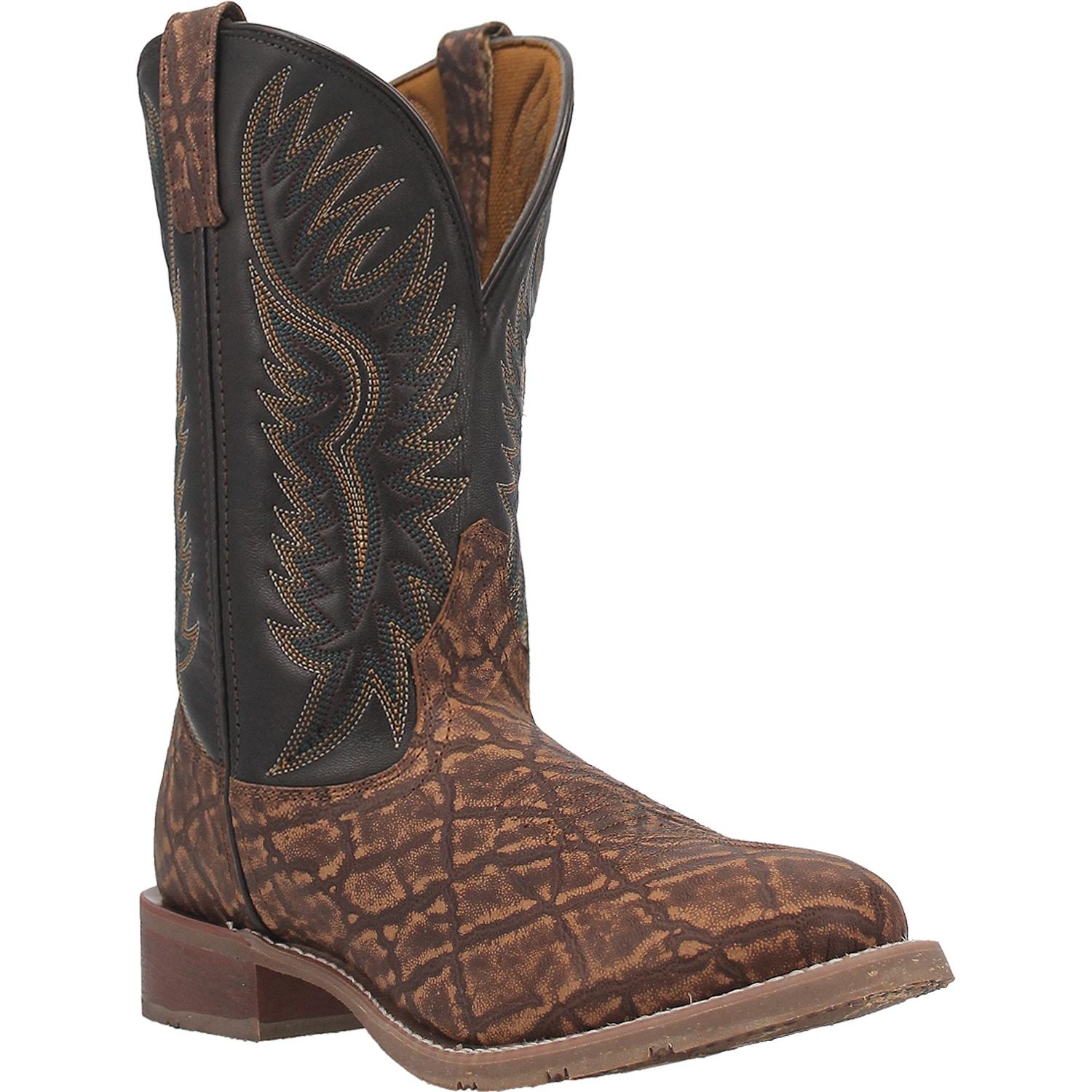 Men's Laredo 7909 11" Pinetop Elephant Print Wide Round Toe *Closeout*