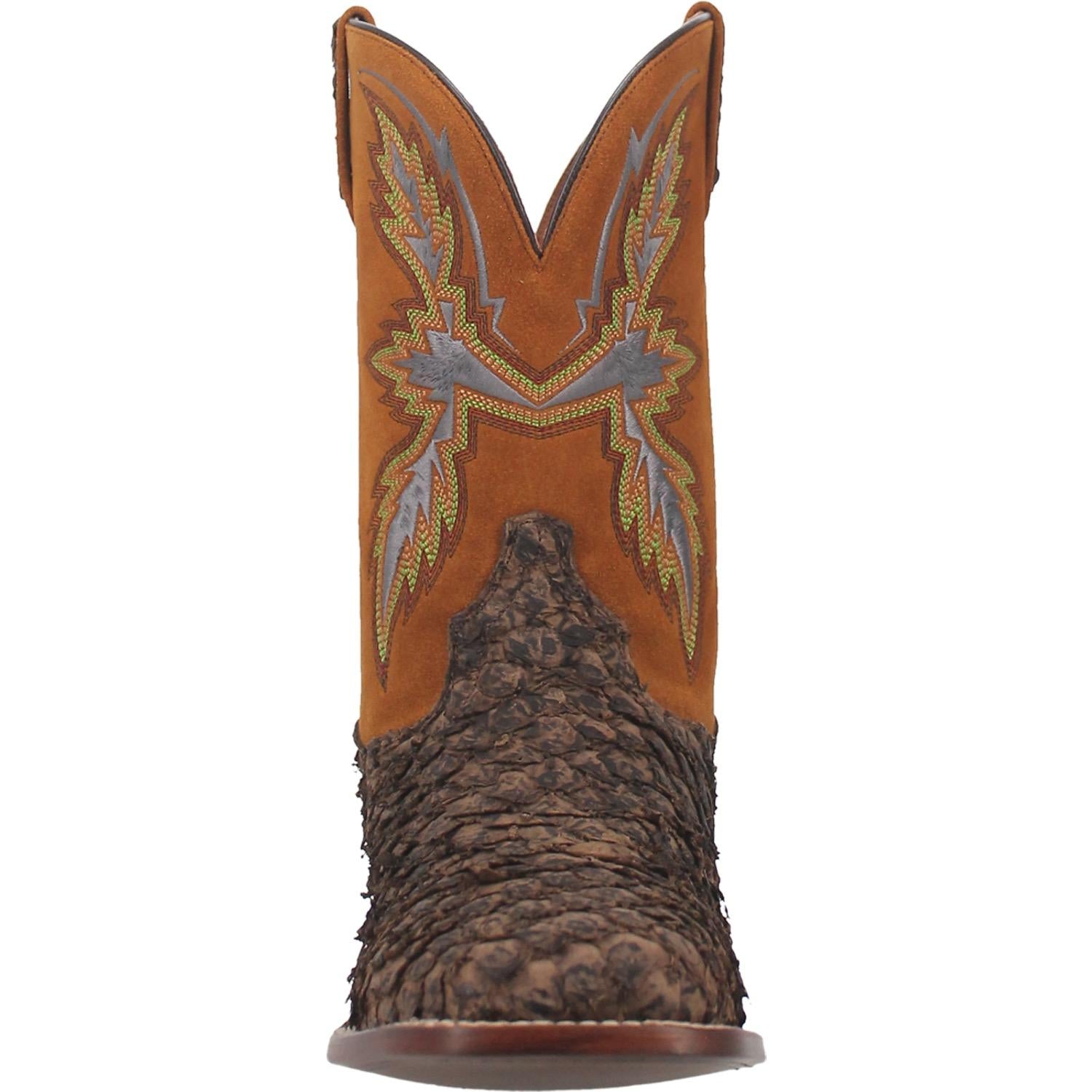 Men's Dan Post DP4102 Men's 11" Dorsal Fish Skin Wide Square Toe Boot