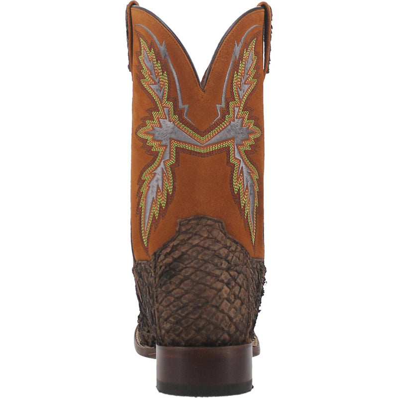 Men's Dan Post DP4102 Men's 11" Dorsal Fish Skin Wide Square Toe Boot