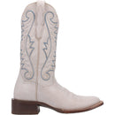 Women's Dan Post DP4999 12" Sugar White Leather Wide Square Toe Boots *Closeout*