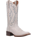 Women's Dan Post DP4999 12" Sugar White Leather Wide Square Toe Boots *Closeout*