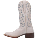 Women's Dan Post DP4999 12" Sugar White Leather Wide Square Toe Boots *Closeout*