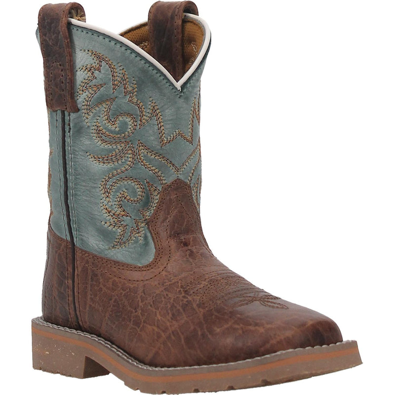 Children's Dan Post DPC2918 Lil' Bisbee Leather Wide Square Toe SALE BOOT