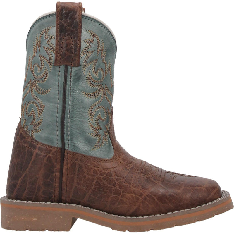Children's Dan Post DPC2918 Lil' Bisbee Leather Wide Square Toe SALE BOOT