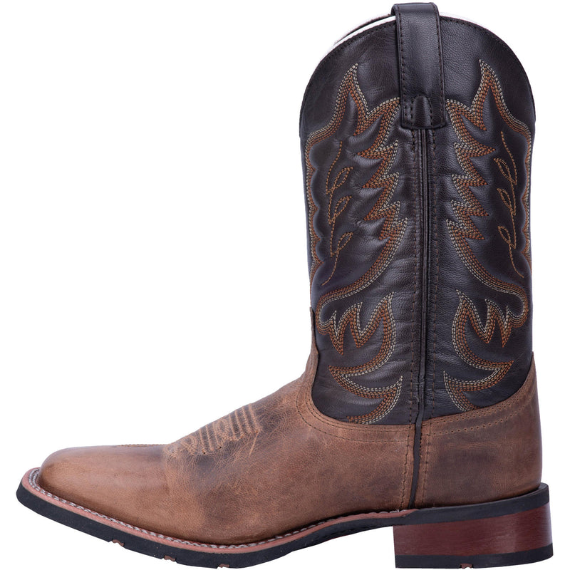 Men's Laredo 7800 11" Sand Montana with Chocolate Top Wide Square Toe