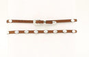 M&F 0237444-XL BROWN 3/8 GENUINE LEATHER HATBAND