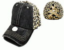 Crisscross Ponytail Tan Leopard Back 025 Cap