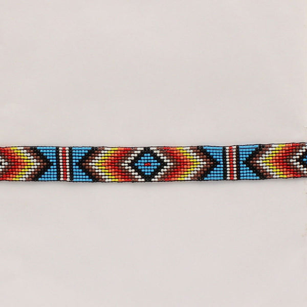 Twister Beaded Stretch Multicolored Hatband 0273497