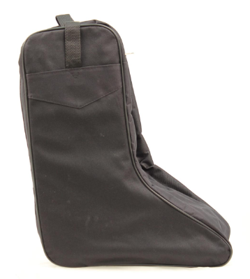 M & F 0411401 Black Twin Zipper Boot Bag