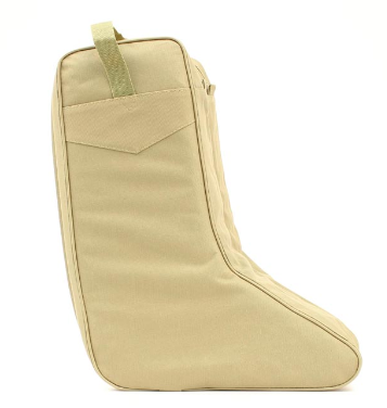 M & F 0411408 Tan Twin Zipper Boot Bag