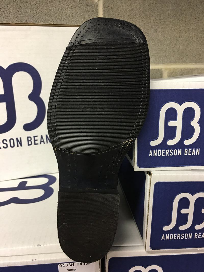 Anderson Bean 0433M "Black Out" 11" Wide Square toe *CLOSEOUT*