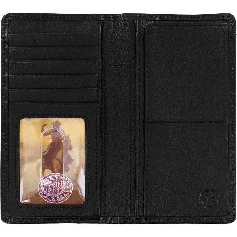 Silver Creek 06233 Ostrich Print Checkbook Wallet